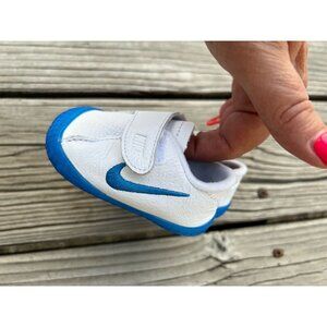 Blue And White Baby Nike Waffle Crib Shoes #705372 101 Size3C